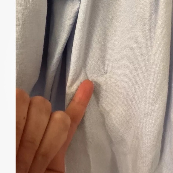 Zara Blue Off Shoulder Floral Embroidered Cotton Dress Boho XS - Picture 7 of 10